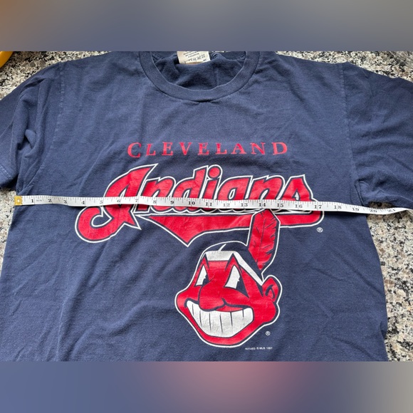 Vintage 1990’s Men’s Lee Sport Cleveland Indians Baseball Shirt Size Medium - Picture 6 of 8